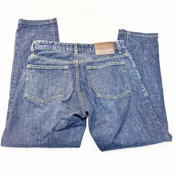 Dapper Boi Dark Wash Denim Straight Jeans Zip Fly Size 30 EUC - Picture 5 of 7